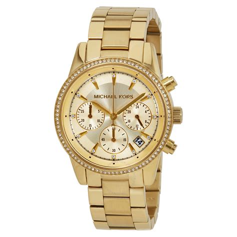 michael kors small gold watch.